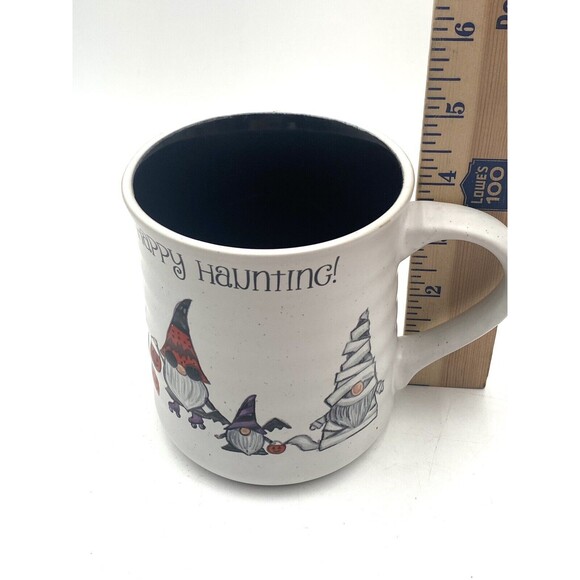 Cobwebs & Caldrons Happy Haunting Halloween 16 oz. Gnomes In Costumes Heavy Mug - Picture 10 of 10